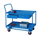 Trolley with 2 Steel Shelves and 2 Steel Drawers (Capacity 150kg)