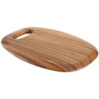 Rounded Presentation Board with Handle - Acacia Wood