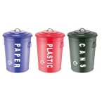 Recycling Centre Bins – Set of 3