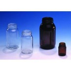 AJ Cope Wide Mouth Bottle 125ml Clear Glass BR160-33 - Wide-mouth bottles