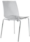 Frovi City Clear Cut Technopolymer Dining Chair