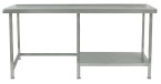 Parry Stainless Steel Centre Table Half Undershelf 600mm Depth