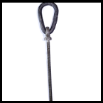 Long Shank Collared Eye Bolt with Reevable Egg Link - Metric
