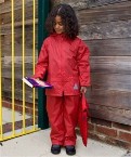 Junior waterproof jacket and trouser set