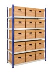 Clicka 265 Shelving with 15no Archive Storage