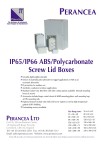 IP65 ABS Polycarbonate Screw Lid Box