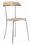 Frovi Crescent E73B Dining Chair in Beech