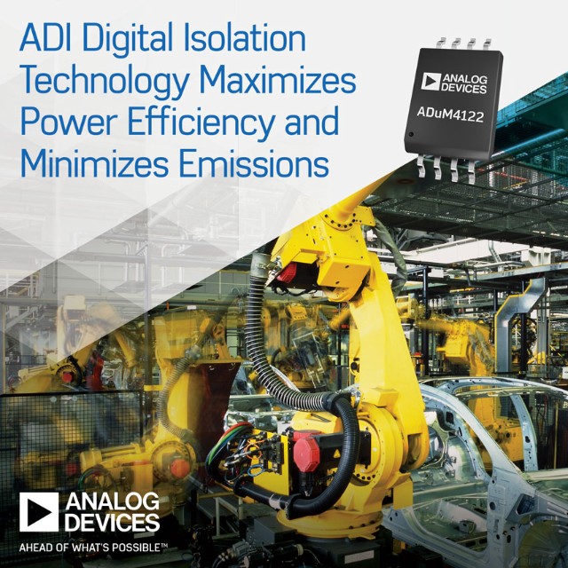 Analog Devices Launches Isolation Technology to Maximize Power Efficiency and Minimize Emissions 