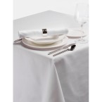 Palmar Polyester White Tablecloth