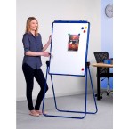 Schools Double Sided Magnetic Whiteboard and Flipchart Easel