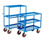Three Tier Heavyweight Tray Trolleys (Capacity 350 kg)